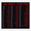 closeup of rear view of black shirt with red text "THE TWENTY YEARS TOUR" and red and white text below showing tour dates